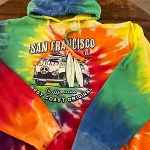 Colorful Tie-Dye San Francisco Hoodie